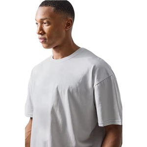 Mens Gym T Shirt Drop Shoulder Breathable Loose Fit <b>Round</b> Neck Eco Friendly Custom Sporty <b>Canvas</b> Fabric Sublimation Printed Tee - Product Image 4