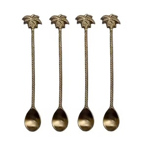 Stylish Craft Metal Tea <b>Spoon</b> Stainless Steel Coffee <b>Spoon</b> Sugar Stirring <b>Spoon</b> Dessert Cutlery Dining <b>Table</b> - Product Image 5