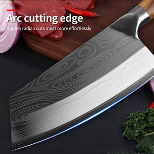 Cuchillo de Cocina Ambidiestro Hecho a Mano, Moderno, de 6-7.9 Pulgadas, Acero Inoxidable, Mango de Madera, Funda de Cuero, Extra Afilado, Apto para Lavavajillas - Product Image 5