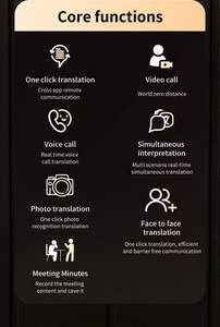 Traducteur mobile T9-XTSJAI pour l'apprentissage de 130 langues, traduction photo hors ligne, traduction de groupe, traducteur Hindi, Indonésien, Arabe - Product Image 6