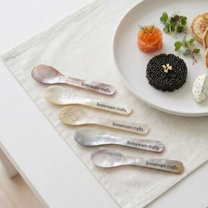 12cm Natural Mother of Pearl Spoon Luxury Caviar Spoon Custom Logo Perfect for Hotel Restaurant Wedding Party - Product Image 2