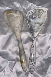 Ensemble de saladiers en résine faits à la main, cuillère et fourchette, écologiques, lavables au lave-vaisselle, effet marbre, pour la maison et la cuisine, TAQI CRAFT INTERNATIONAL - Product Image 2