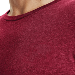 Personnalisation en gros de t-shirts pour hommes 100% coton blanc, coupe oversize, tissu tricoté uni. - Product Image 6
