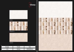 Azulejos de Porcelana con Acabado Brillante Contemporáneo, 300X600MM, Material para Interiores a Gran Escala, Diseñado para Residencias Sofisticadas - Product Image 2