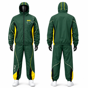 Custom Men's Windbreaker Tracksuit Nylon Set Suit Sport Jacket Track Zip up <b>Wind</b> <b>Breaker</b> Running Tracksuits for Men - Product Image 1