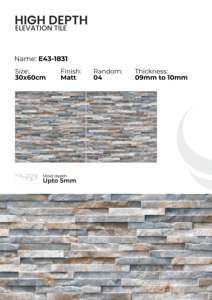 Azulejos de Porcelana con Acabado Mate de Lujo, 300x600mm, Azulejos de Cerámica Elegantes para Paredes y Pisos, para Interiores y Exteriores Contemporáneos - Product Image 6