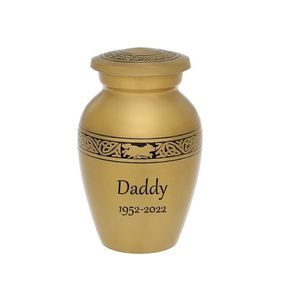 Gold Cremation Urn Customizable Designs Adults <b>Memorial</b> Ashes Keepsake Urns Handmade Metal Cremation Urn Funerary <b>Gift</b> Ideas - Product Image 1