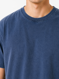 Camiseta Azul Premium para Hombre, Cuello Redondo, Estilo Casual, Tela de Algodón Suave, Cómoda para Uso Diario, Corte Clásico, Duradera - Product Image 4