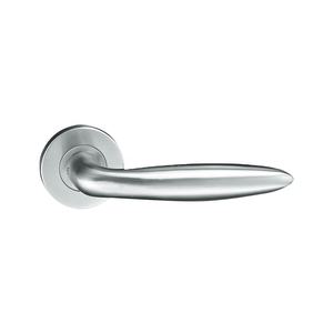 Modern Design Stainless Steel Hollow Handle Wooden Door Lever for Hotel Use - Product Image 1