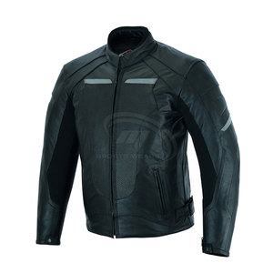 Chaqueta de Motocicleta para Hombre, Talla Grande, Transpirable, Resistente al Viento, Ligera, Ecológica, para Invierno, de Cuero de Alta Calidad - Product Image 4