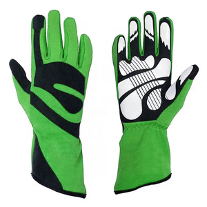 Racing <b>Gloves</b> Half Finger Fabric <b>Touchscreen</b> Polyurethane Coated Non-Slip Panelled Design Unisex Summer Outdoor Riding Pull - Product Image 2