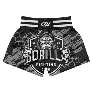 OEM/ODM Custom Sublimated Logo Fighting Muay Thai <b>Short</b> Set Stretch MMA Training Sparring <b>Short</b> Sleeve Quick Dry <b>Polyester</b> Fiber - Product Image 3