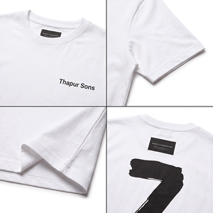 T-shirt à manches courtes pour homme en jersey extensible avec impression du numéro 7 au dos, 100% coton, respirant, décontracté - Product Image 4