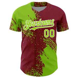 Maillot de baseball personnalisé pour homme, sublimation et impression sérigraphiée, anti-humidité, manches courtes, coupe classique, vêtements d'équipe pour adulte - Product Image 6