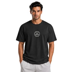 T-shirt de sport pour homme, noir, Essential Flow, léger, respirant, col rond, manches courtes, fitness, gym, entraînement, vêtements de sport - Product Image 5