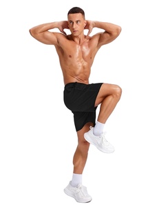 Pantalones Cortos Modernos y Cómodos para Hombre, de Tela de Algodón, Transpirables, Suaves, con Cintura Elástica, Casuales, para Playa, Deportes, Correr, Uso Diario, Ropa de Moda - Product Image 1