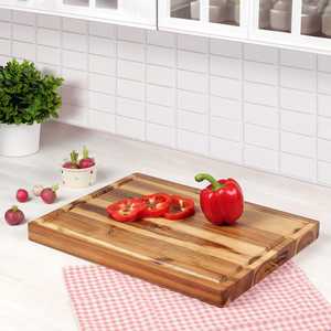 เขียงไม้รูปทรงสี่เหลี่ยมพร้อมชุดเขียงหั่นผักและผลไม้ดีไซน์สวยงาม - Product Image 4