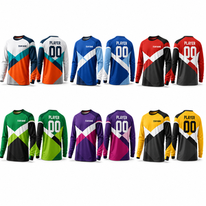Camiseta de fútbol personalizada de manga larga para niños, camiseta de fútbol transpirable para equipos juveniles con nombre, número y logotipo personalizados - Product Image 2