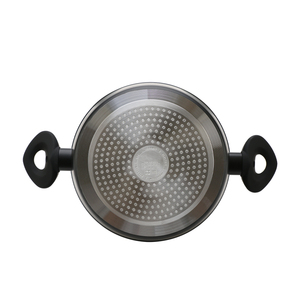 Casserole antiadhésive de qualité supérieure avec revêtement en granit, corps en aluminium épais, couvercle en verre trempé et poignée confortable - Product Image 5