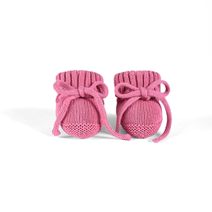 Chaussons pour bébé 100% coton tricoté, décontractés, hiver, écologiques, couleur unie, épaisseur standard, rose bonbon, chaussettes pour nouveau-nés, 0,5-3 ans - Product Image 6