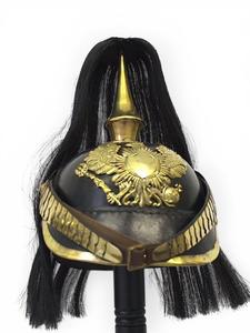 Pickelhaube Medievale Tedesco Prussiano Lungo con Punte, Fatto a Mano in Pelle Naturale, Finitura di Alta Qualità, Grado Ufficiale, Indossabile QG - Product Image 1