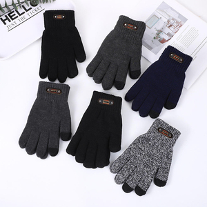 Winter <b>Warm</b> <b>Gloves</b> Women Men Touch Screen Thicken Knitted Guantes Mittens Outdoor Ride Warmer Windproof Hand <b>Glove</b> Gift - Product Image 1