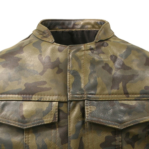 Factory Direct Genuine Leather Biker Vest Motorcycle Riding <b>Waistcoat</b> Manufacturer OEM ODM Supply - Product Image 5
