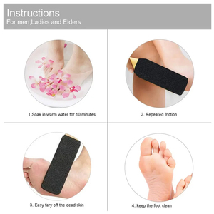 Râpes à pieds de haute qualité avec manche en bois, robustes, double face, pour pédicure professionnelle en salon de beauté - Product Image 4