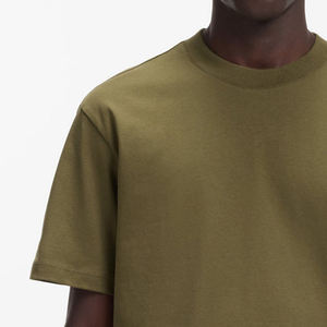 T-shirt homme à manches courtes, imprimé graphique minimaliste, coupe ample, style urbain, décontracté, pour l'extérieur, collection été, prix usine - Product Image 3