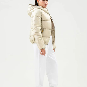 Women's Hooded Quilted <b>Jacket</b> <b>Waterproof</b> Windproof Breathable Eco-Friendly Quick Dry Customizable Logo Detachable Hat OEM <b>Winter</b> - Product Image 4