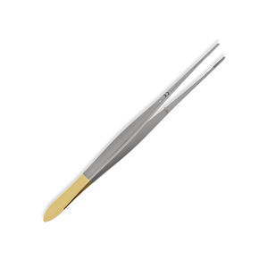 Pinzas quirúrgicas de medio oro de 8 pulgadas para vendajes, con punta dentada de 2 cm, pinzas para tejido, instrumentos de grado médico - Product Image 5