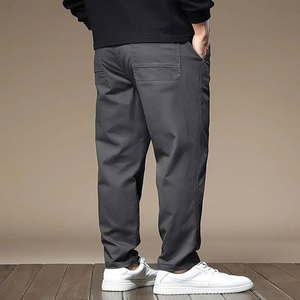 Venta al por mayor de alta cintura Casual Nylon Jogger pantalones gruesos de talla grande suelta Patchwork diseño recto estilo pantalones de chándal de los hombres - Product Image 1