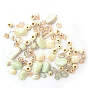Perles en verre blanc de haute qualité, petit trou, design élégant et sobre, pour la fabrication de bijoux, fournitures artisanales, vente en gros, prix d'usine - Product Image 3