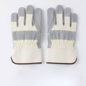 Guantes de Trabajo Reforzados de Cuero Vacuno, Resistentes al Calor, con Puño de Seguridad, 11 oz, Industriales, de Construcción, Reflectantes, de Protección Personal - Product Image 3