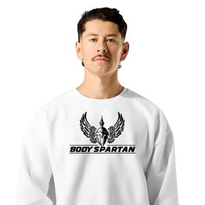 Sweat-shirt blanc à col rond pour homme, en molleton premium, à manches longues, décontracté, athlétique, streetwear, vêtements de sport - Product Image 2