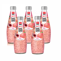 Hot Selling Rita Basilicum Zaad Drink Met Perzik Smaakstof 290Ml Groothandel Vruchtensap Van Vietnam