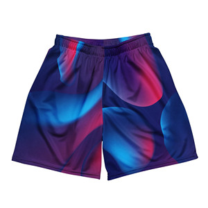 กางเกงขาสั้นออกกำลังกายผู้ชายสไตล์ไฮสตรีท เอวสูง ผ้าโพลีเอสเตอร์/คอตตอน ระบายอากาศ แห้งเร็ว พิมพ์ลายได้ตามต้องการ - Product Image 1