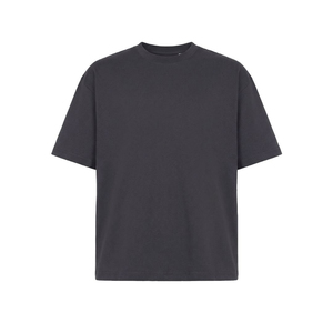 Camiseta Casual de Manga Corta para Hombre, Cuello Redondo, 100% Algodón Tejido, Corte Regular, Negra, la Más Demandada del 2026 - Product Image 1