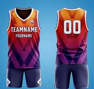 Wholesale Customised Reversible Breathable <b>Recycled</b> <b>Fabric</b> Basketball Uniform Set OEM/ODM Basketball Uniform Design For Men - Product Image 1