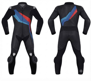 ชุดแข่งรถมอเตอร์ไซค์ Unisex Rawasaki Elite MotoCP แบบจั๊มสูท/ชุดหนังวัวแท้/หนังจิงโจ้พรีเมียม พร้อมแผ่นยืดหยุ่น - Product Image 1