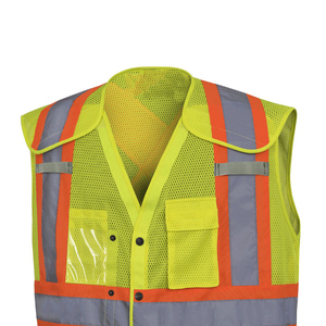 Fabricación OEM ODM, Chaleco de Seguridad Personalizado con su Diseño, Hecho de Tela de Poliéster para una Mayor Seguridad en la Construcción - Product Image 3