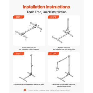 "Assistive Devices Heavy Duty Steel Trapeze Bar for Bed Mobility 250 LBS <b>Weight</b> Capacity Free <b>Standing</b> Hospital Bed Pull Assist" - Product Image 6