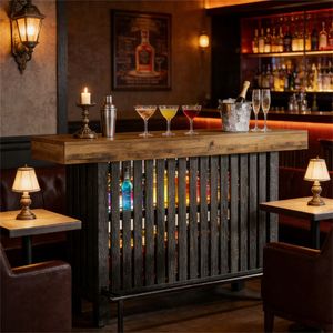 Tavolo Moderno da Bar e da Pranzo con Spazio di Archiviazione - Product Image 2