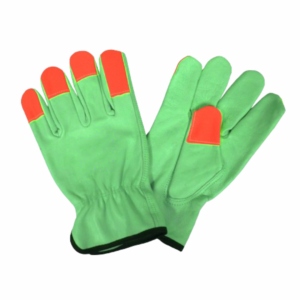 Best Performance Heavy-Duty Heat-Resistant Hi Vis Cowhide Grain Leather <b>Gloves</b> Driver Construction Garden Safety - Product Image 5