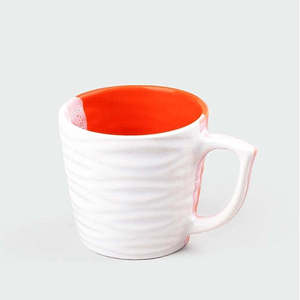 Multicolored Wavy Ceramic Tea <b>Cup</b> <b>Set</b> of 6 - Product Image 2