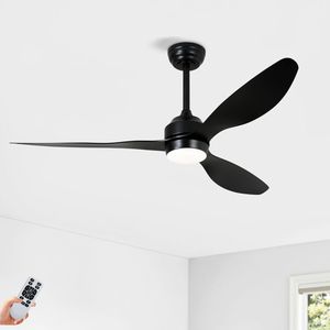 Ventilatore da soffitto silenzioso da 52 pollici per esterni con 6 livelli di velocità e luci LED, motore DC reversibile, pale in ABS, 3 livelli per patio e soggiorno - Product Image 5