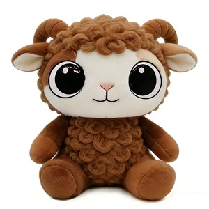 Cute Orange Sheep Plush <b>Toy</b> <b>Soft</b> <b>Stuffed</b> Animal For Babies 0-24 Months Unisex 11CM-30CM - Product Image 3