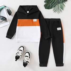 Ensemble de survêtements pour enfants en gros, collection printemps |   Sweat-shirt et pantalon à col rond pour enfants, ensemble de survêtement en coton pour le printemps |   Sweat-shirt décontracté - Product Image 6
