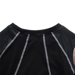 <b>Men's</b> Long Sleeve Black Sublimation Print Quick Dry Full Sleeve <b>Compression</b> <b>Shirt</b> With Skull Design Rash Guard - Product Image 6