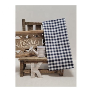 Vente en gros personnalisée Noël cuisine Washrag Buffalo Check Plaid brodé Golf 100% coton sur demande torchon de Noël cadeaux - Product Image 1